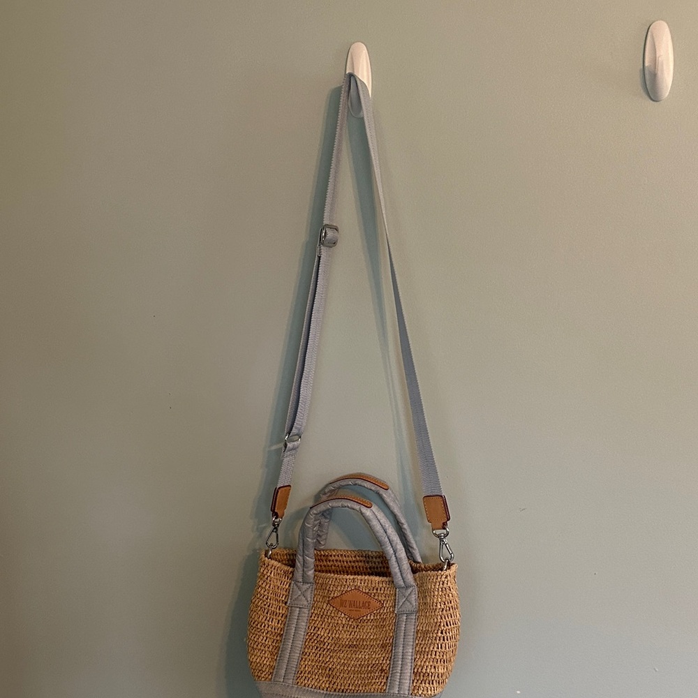 MZ Wallace raffia mini Metro tote